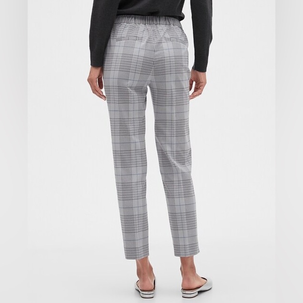 Banana Republic Gray Plaid Trousers